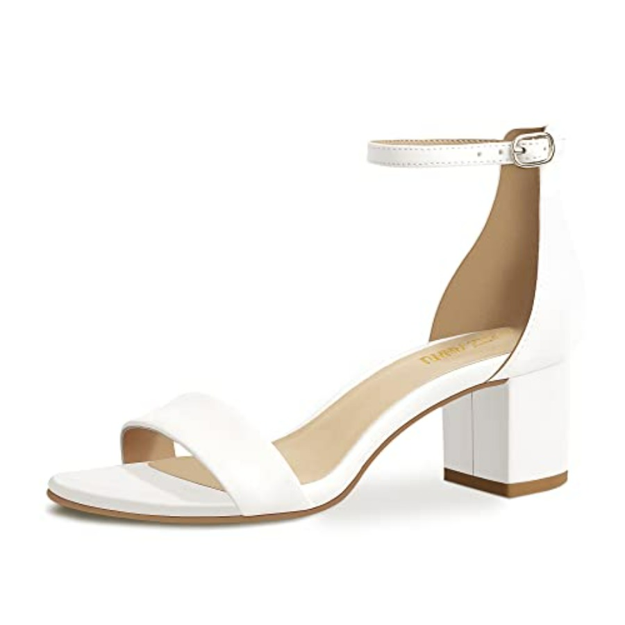 Pump Heel Block - PIZZ ANNU Women's Low Block Chunky