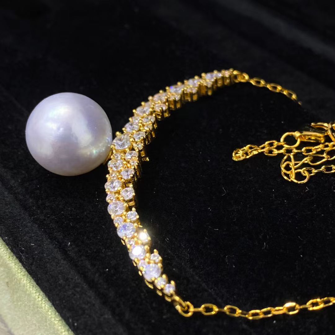 S925 Sterling Silver Necklace  - مراجعة Pearl Necklace Set وسعره