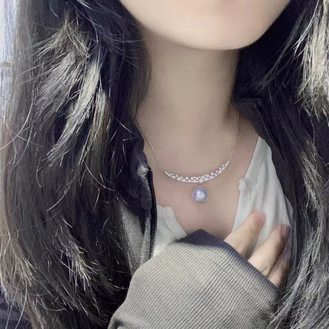 S925 Sterling Silver Necklace  - مراجعة Pearl Necklace Set وسعره