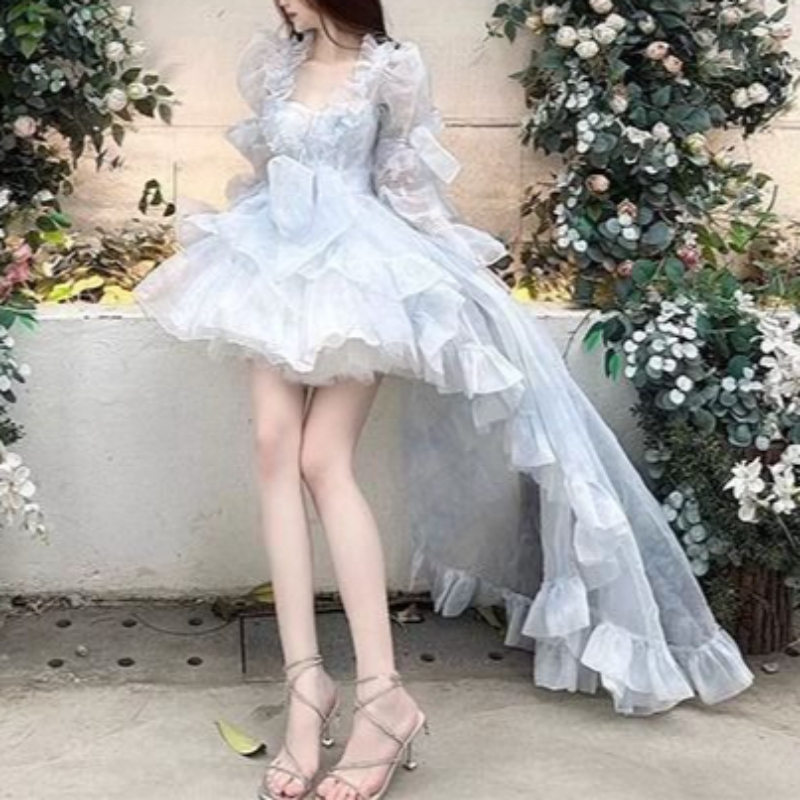 Sweet Lolita French Puff Sleev - مراجعة Women Formal Wear For Graduation وسعره