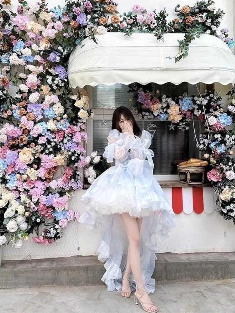 Sweet Lolita French Puff Sleev - مراجعة Women Formal Wear For Graduation وسعره