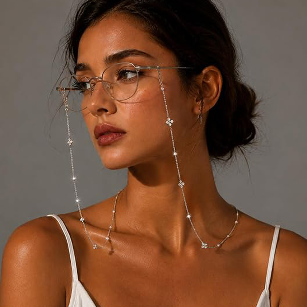 Eyeglass Chain Sunglasses Lany - مراجعة Pearl Necklace Set وسعره