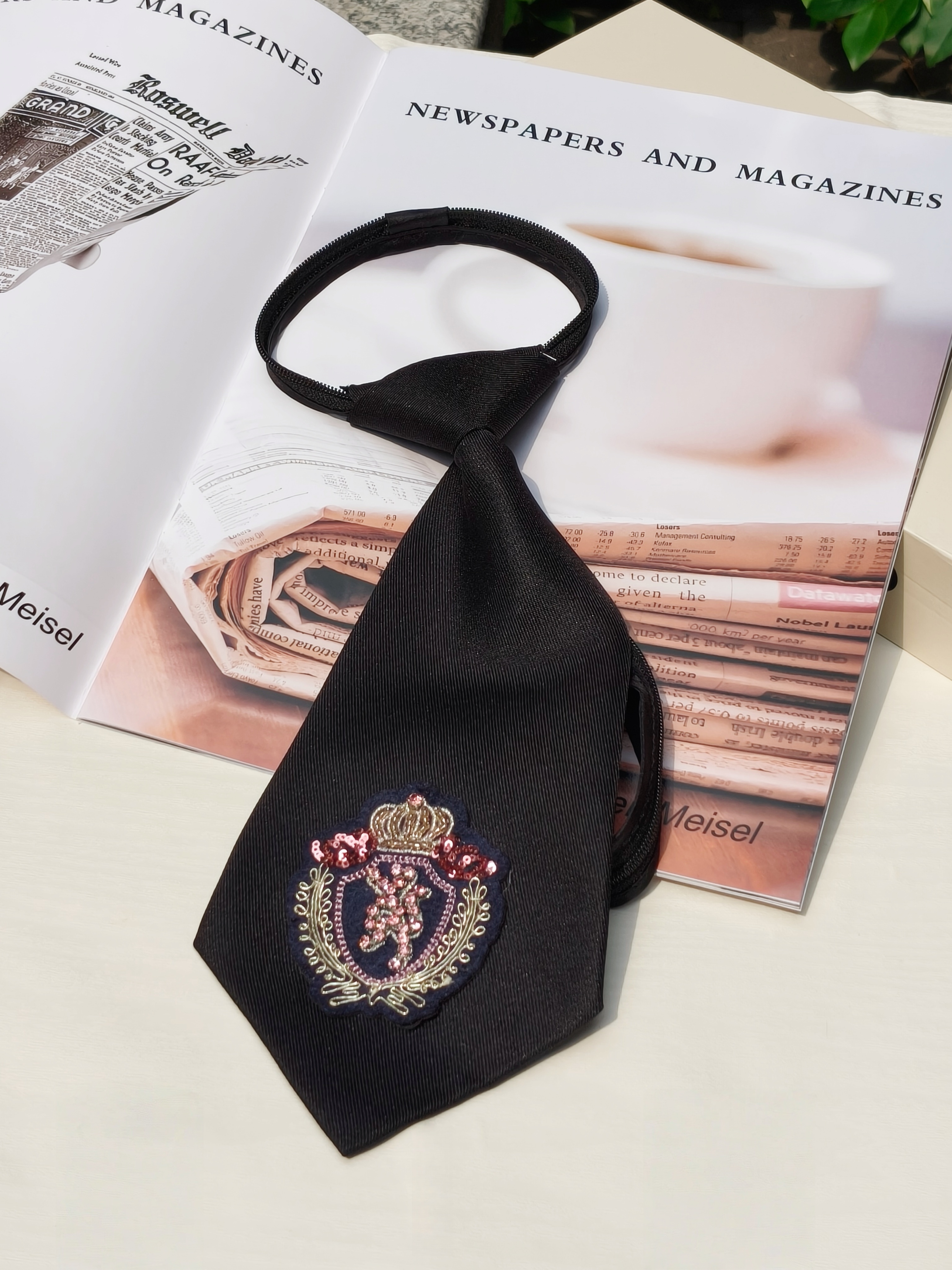 High-End Crown Badge Black Tie - مراجعة Women Formal Event Wear وسعره