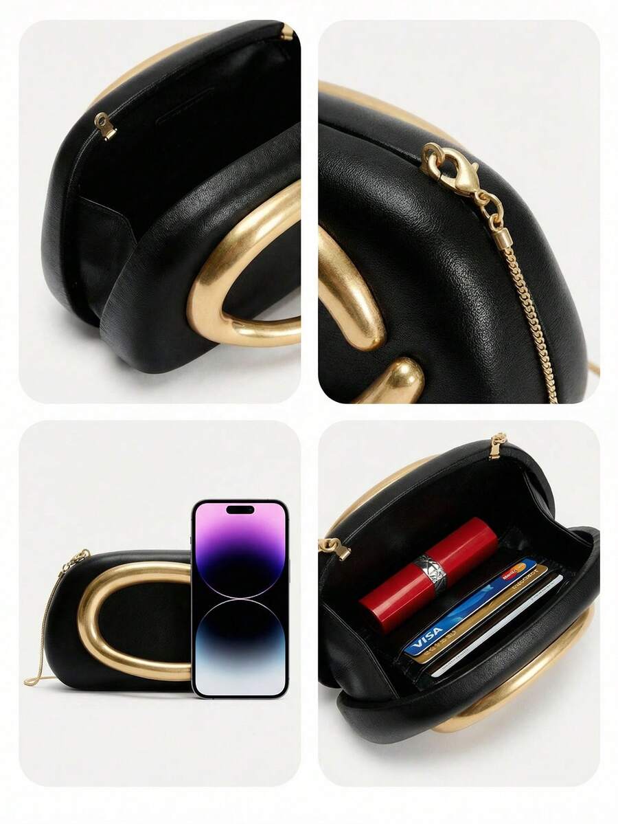 Elegant Black PU Clutch With G - مراجعة Women Formal Event Wear وسعره
