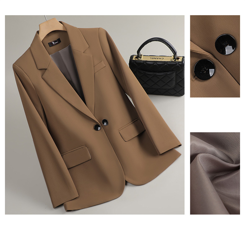 Autumn Long Sleeve Outwear Bla - مراجعة Women Formal Wear With Black Blazer وسعره
