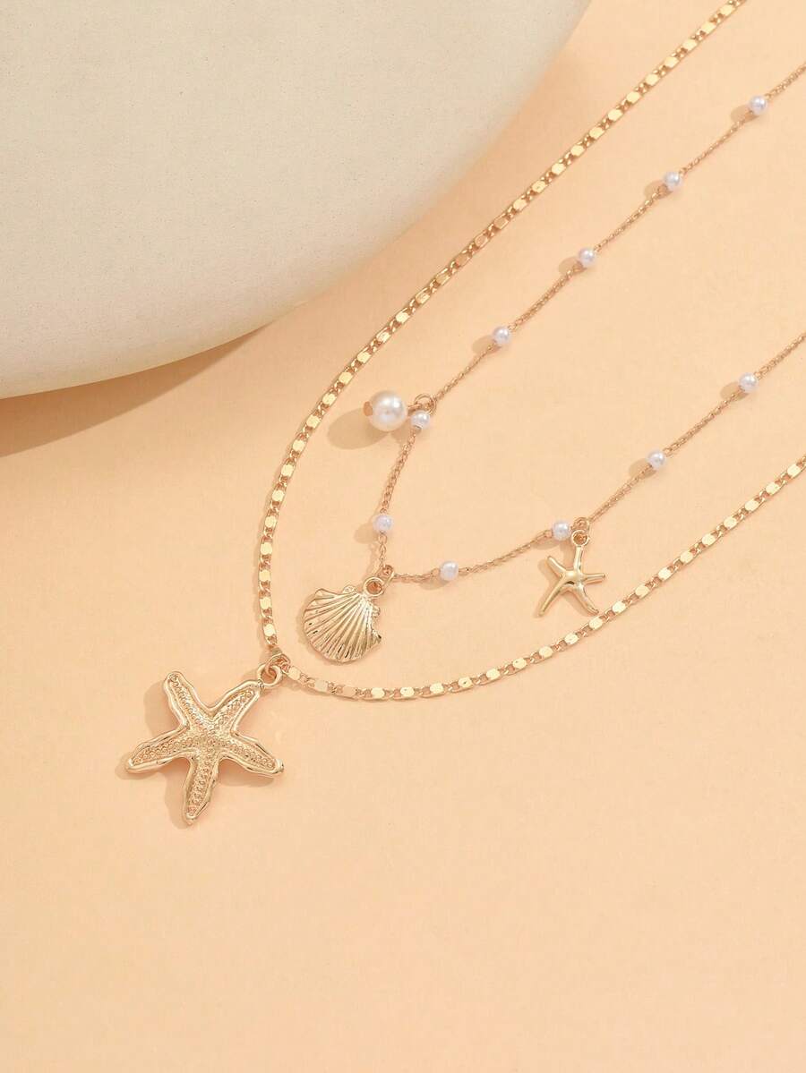 2pcs/Set Summer Fresh Faux Pea - مراجعة Pearl Necklace Set وسعره