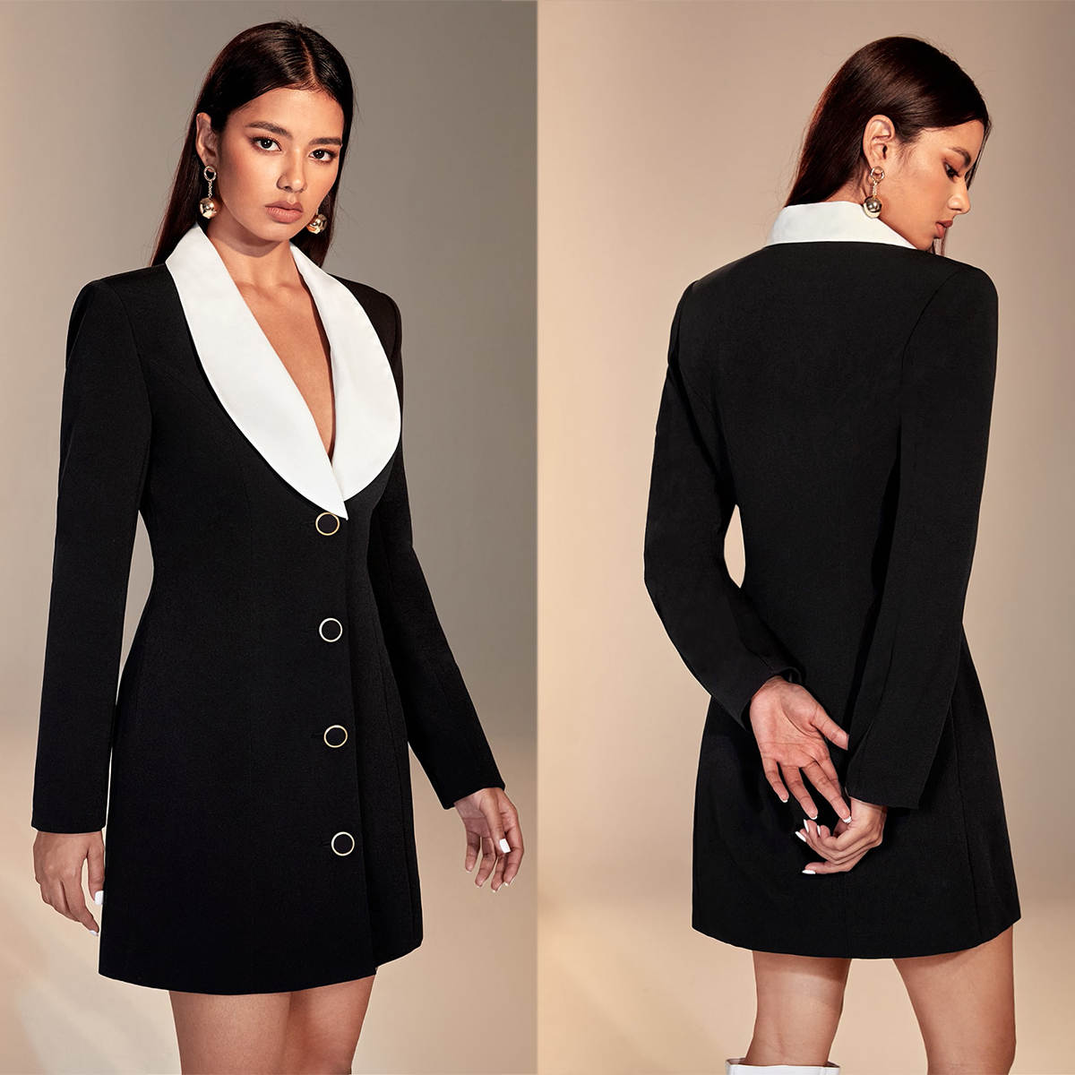 Color Matching Women Blazer Dr - مراجعة Women Formal Wear For Graduation وسعره
