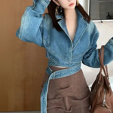 Blue Washed Retro Denim Jacket - مراجعة Unique Women'S Formal Wear وسعره