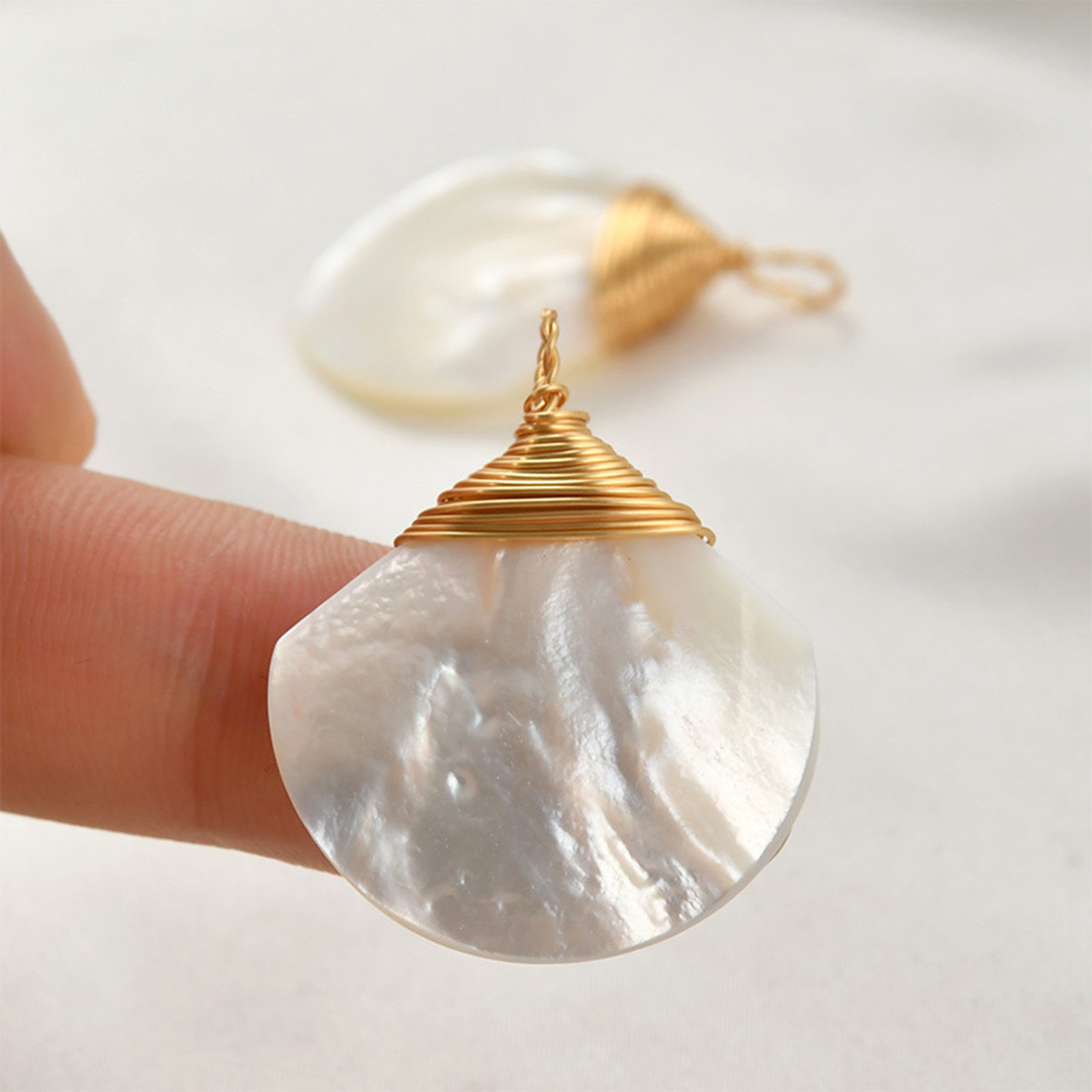 1pc Brass Charms Gold Color Wi - مراجعة Pearl Necklace Set وسعره