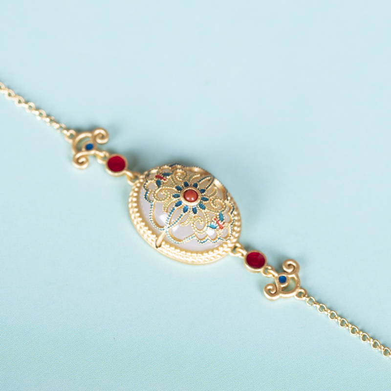 Natural Hetian  jade gutta ena - مراجعة Pearl Necklace Set وسعره