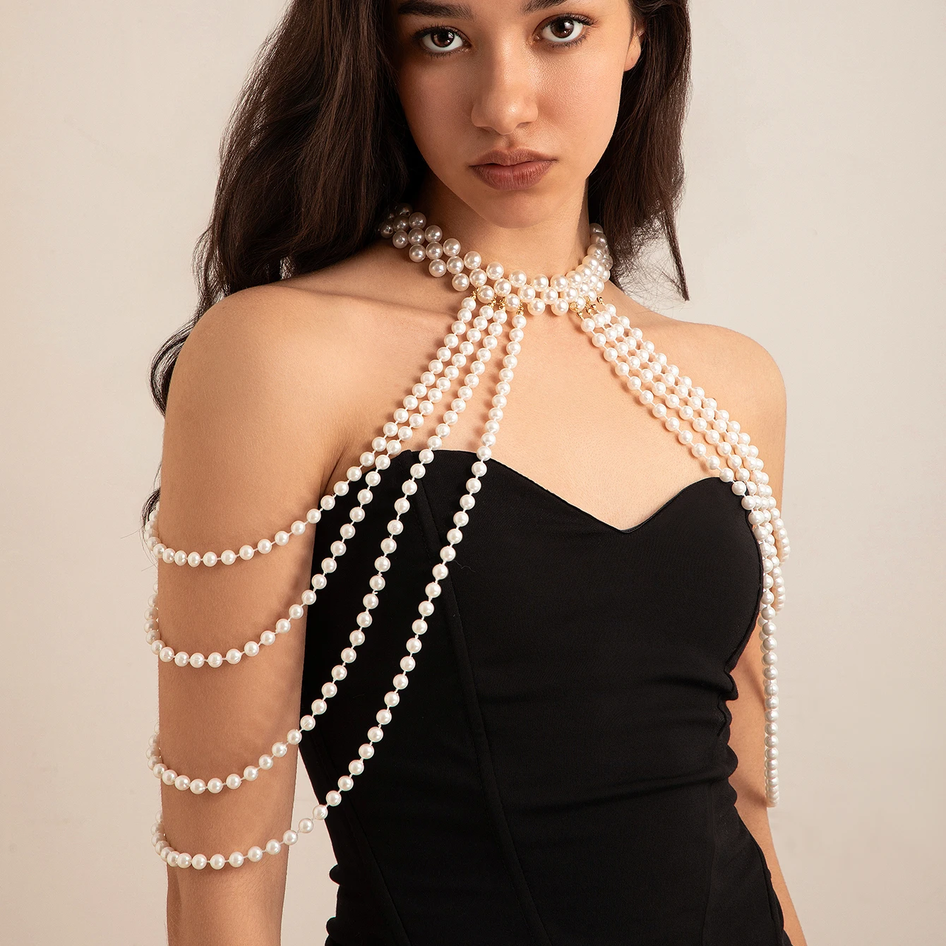 Bridal Tassel Imitation Pearl  - مراجعة Pearl Necklace Set وسعره