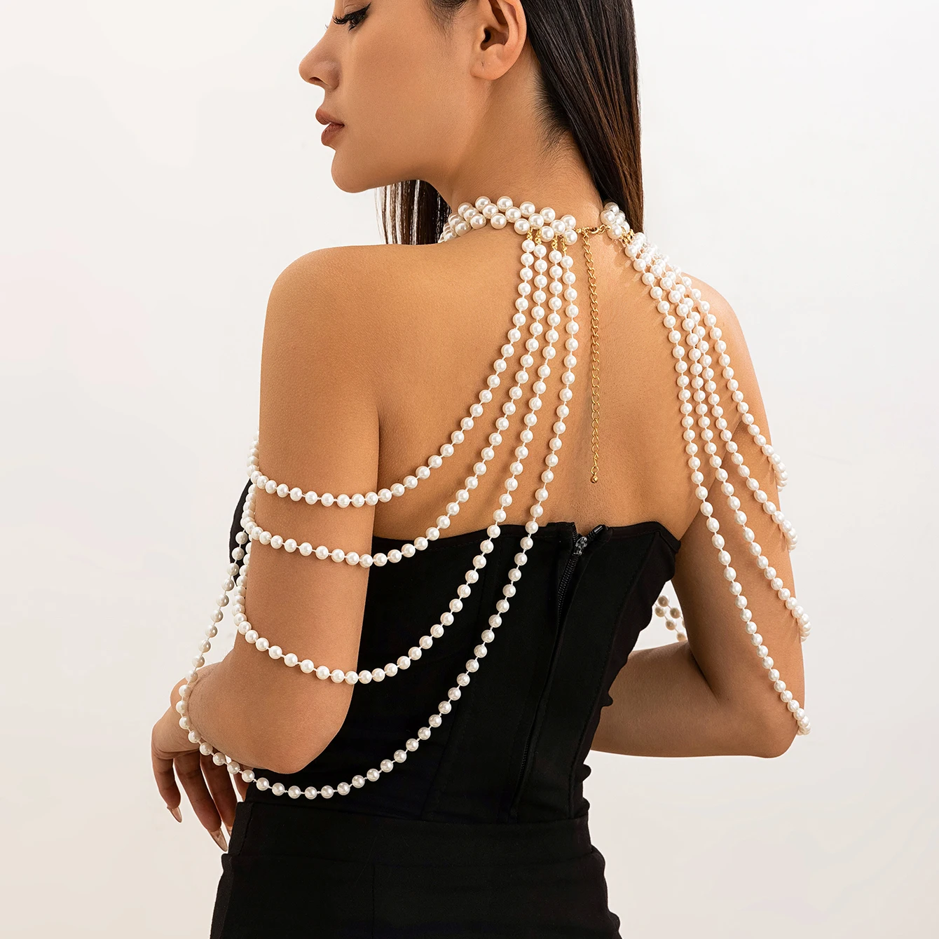 Bridal Tassel Imitation Pearl  - مراجعة Pearl Necklace Set وسعره