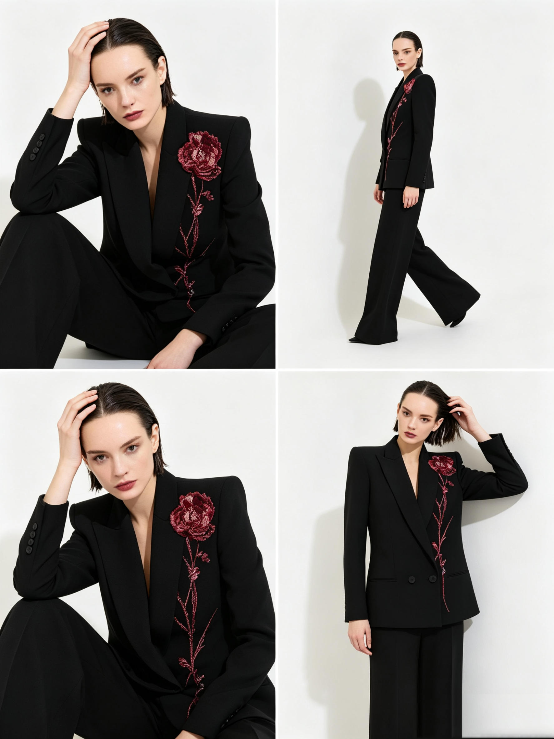 Black Women Suits Set 2 Piece  - مراجعة Women Formal Wear With Black Blazer وسعره