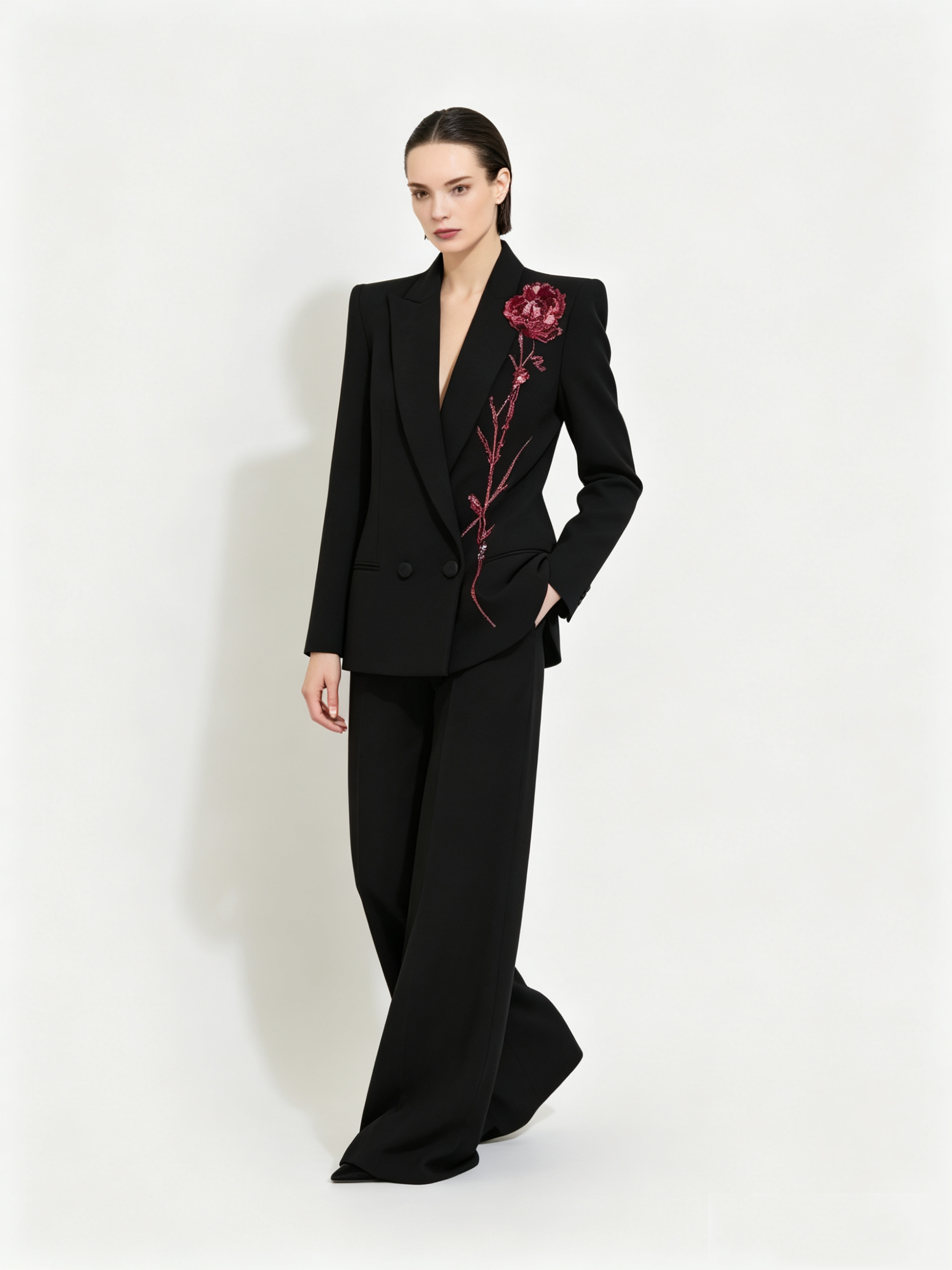 Black Women Suits Set 2 Piece  - مراجعة Women Formal Wear With Black Blazer وسعره