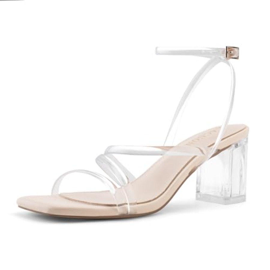 LACUONE Strappy Heels for wome - مراجعة Pump Heel Block وسعره