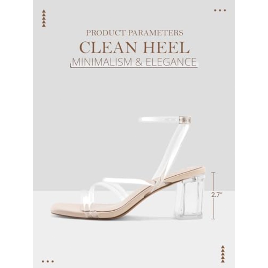 LACUONE Strappy Heels for wome - مراجعة Pump Heel Block وسعره