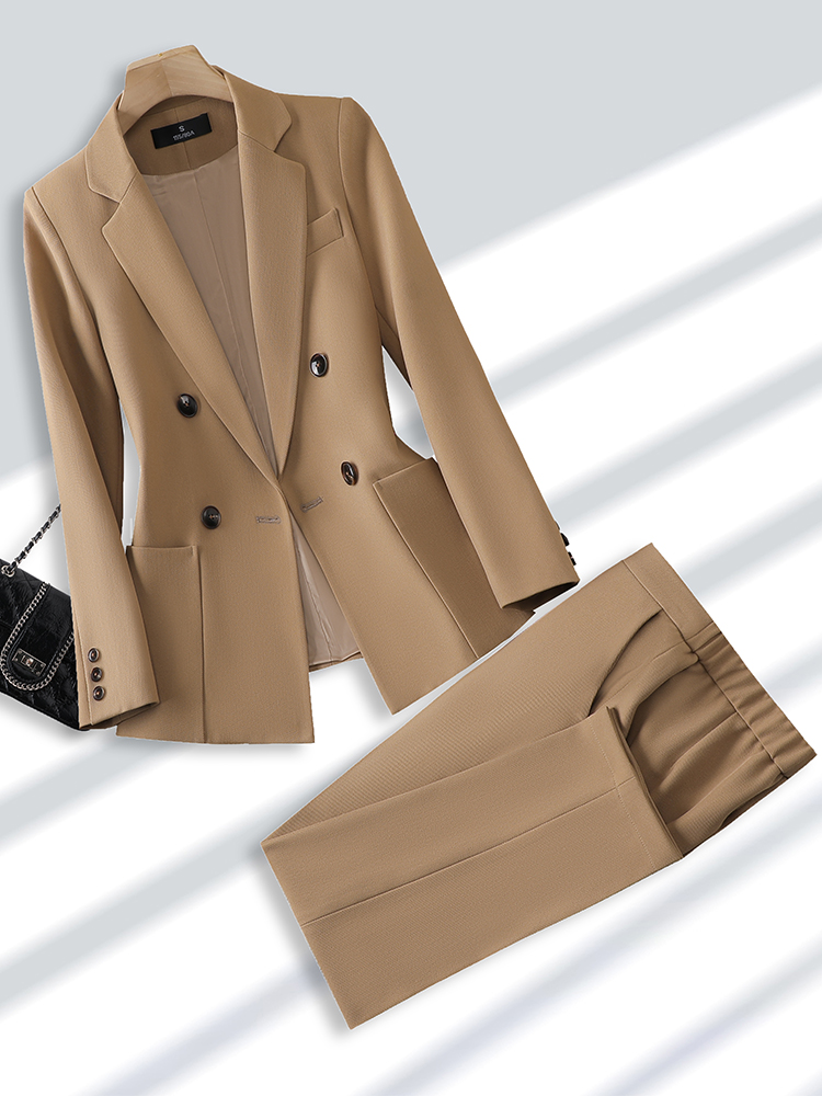 Fashion Ladies Pant Suit Forma - مراجعة Women Formal Wear With Black Blazer وسعره