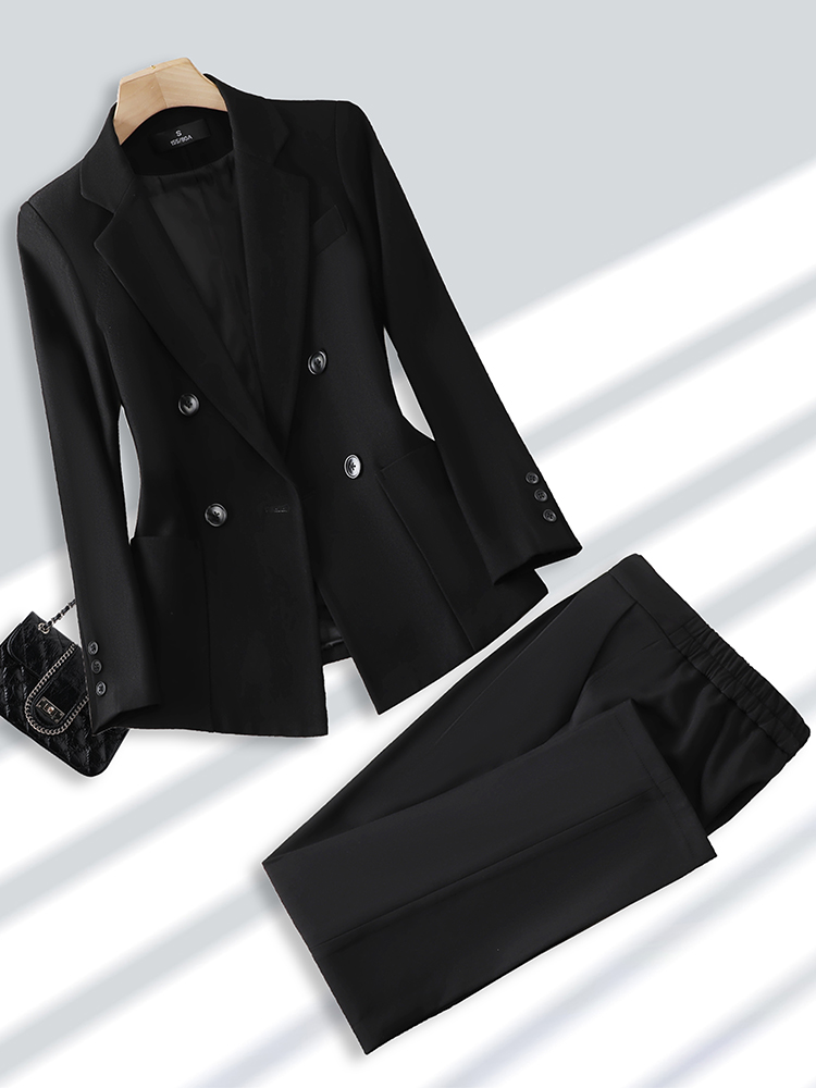 Fashion Ladies Pant Suit Forma - مراجعة Women Formal Wear With Black Blazer وسعره