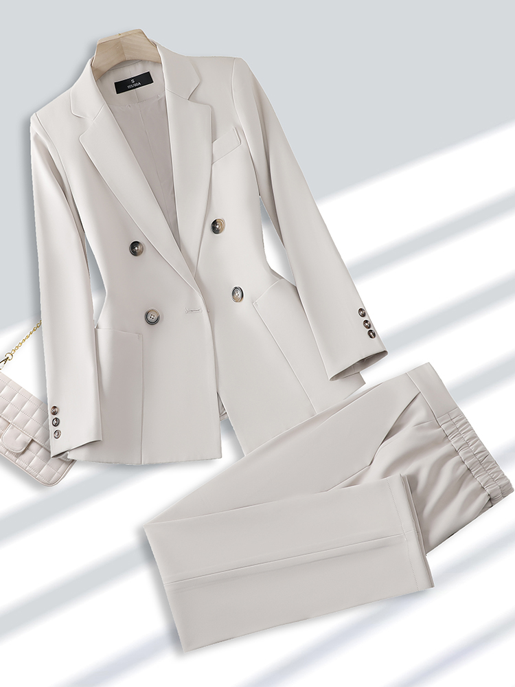Fashion Ladies Pant Suit Forma - مراجعة Women Formal Wear With Black Blazer وسعره