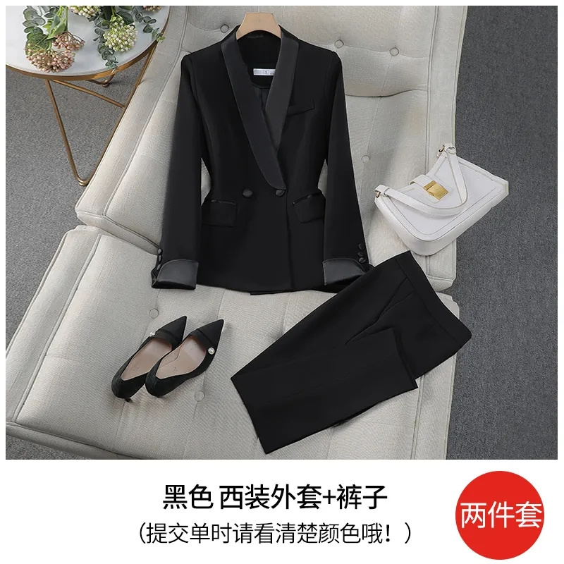 Elegant Red Black Women Pant S - مراجعة Women Formal Wear With Black Blazer وسعره