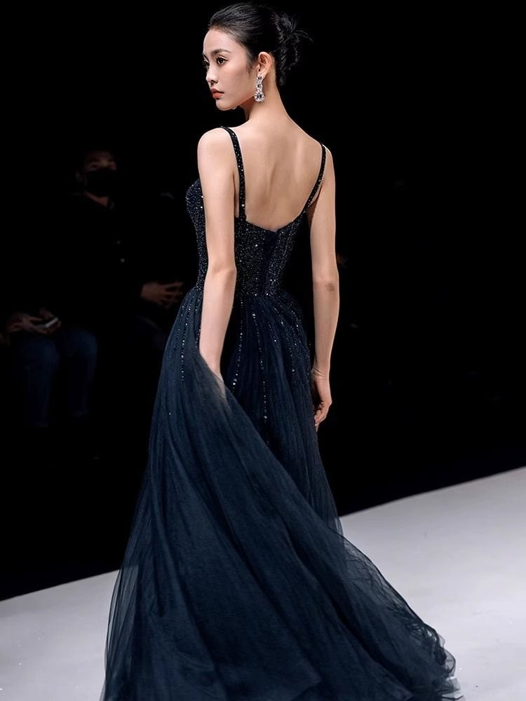 Elegant Princess Navy Blue Seq - مراجعة Women Formal Wear For Graduation وسعره