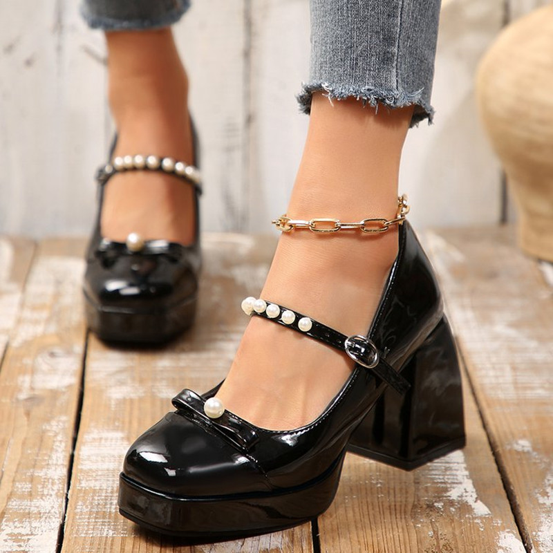 Luxury Brand Block Heel Mary J - مراجعة Pump Heel Block وسعره