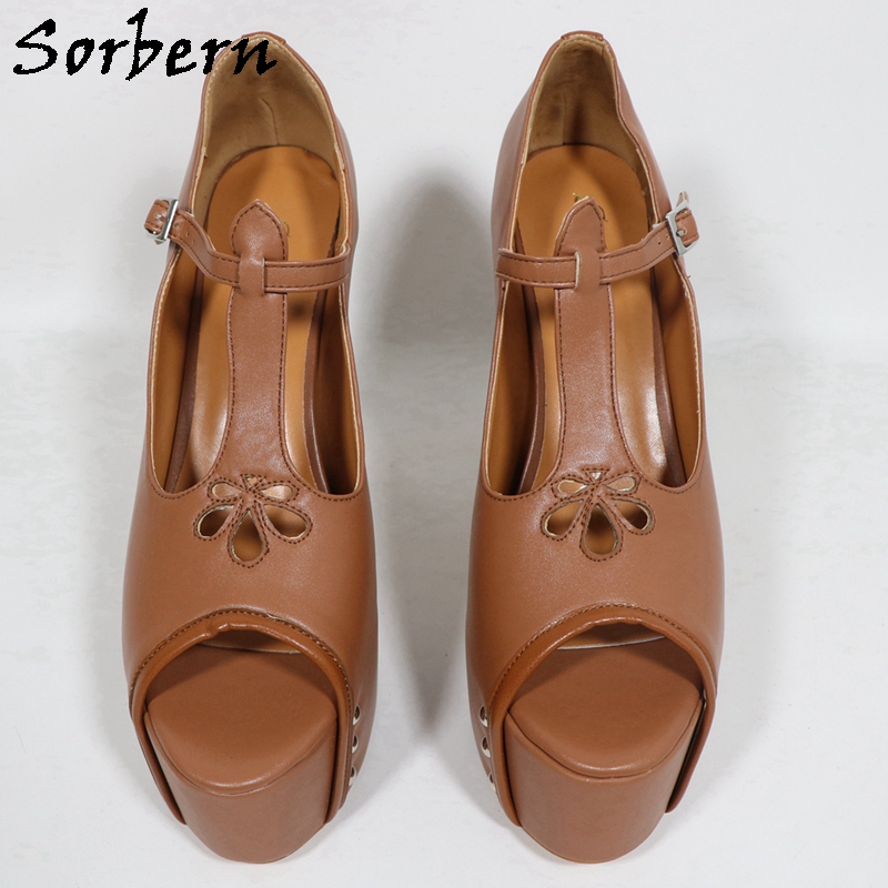 Sorbern Brown Matte Women Pump - مراجعة Pump Heel Block وسعره