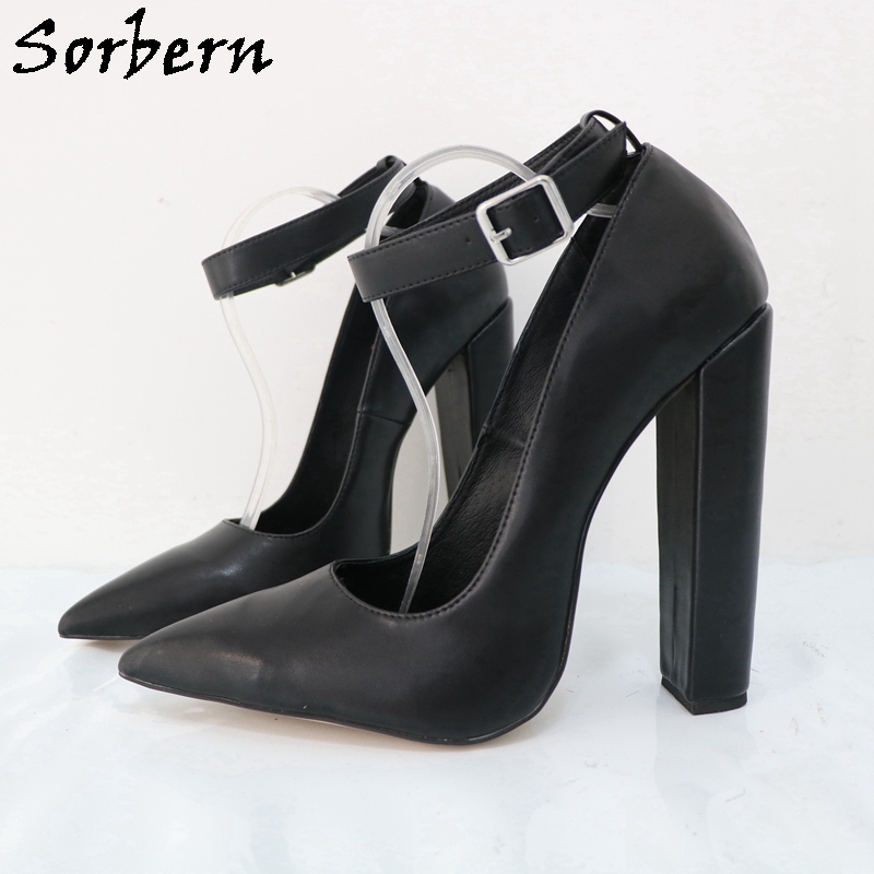 Sorbern Large Size Eu47 Women  - مراجعة Pump Heel Block وسعره