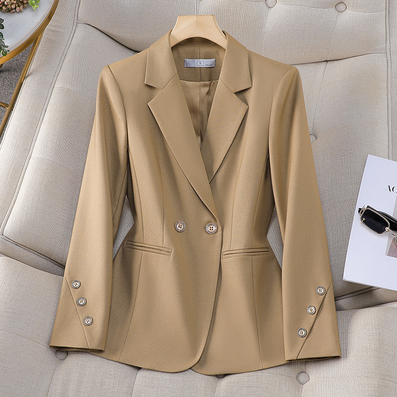 Women Double Breasted Solid Bl - مراجعة Women Formal Wear With Black Blazer وسعره