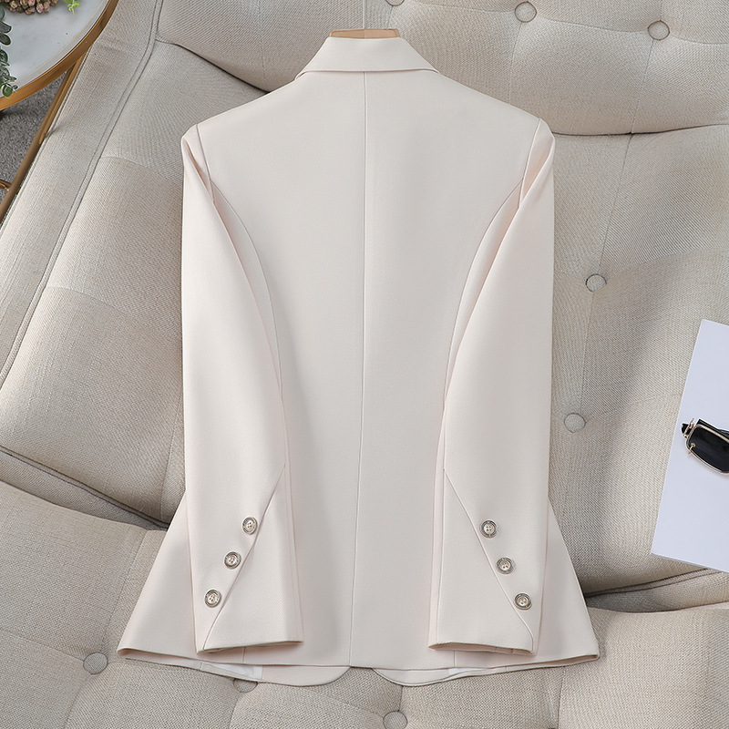 Women Double Breasted Solid Bl - مراجعة Women Formal Wear With Black Blazer وسعره