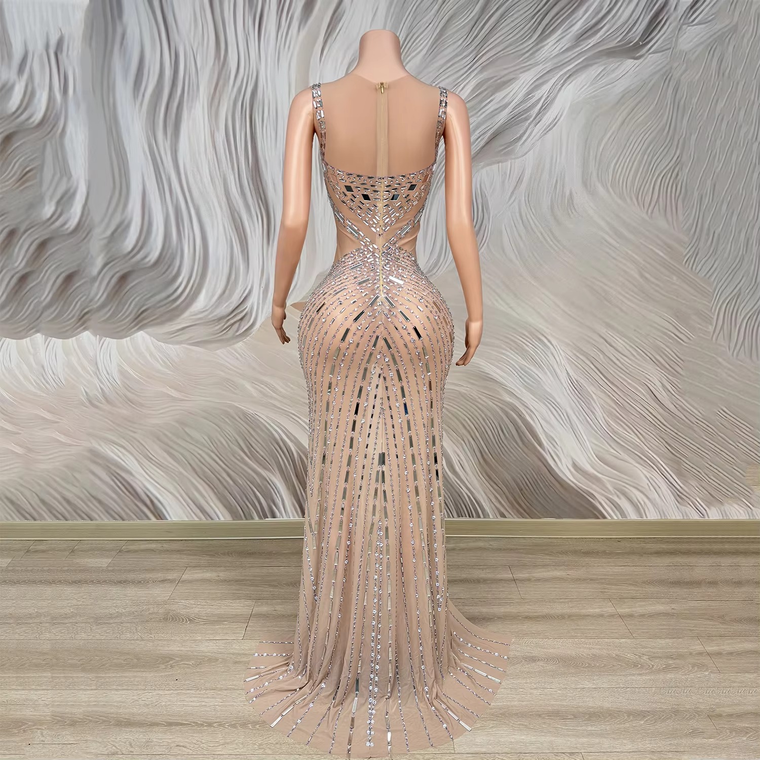 Sparkly Crystals Formal Long D - مراجعة Women Formal Wear For Graduation وسعره