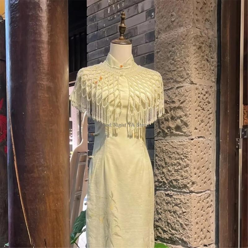  Light Pearls Decorated Pearls - مراجعة Women Formal Event Wear وسعره