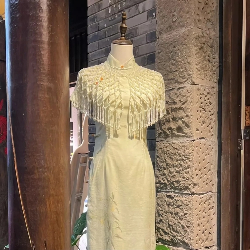  Light Pearls Decorated Pearls - مراجعة Women Formal Event Wear وسعره