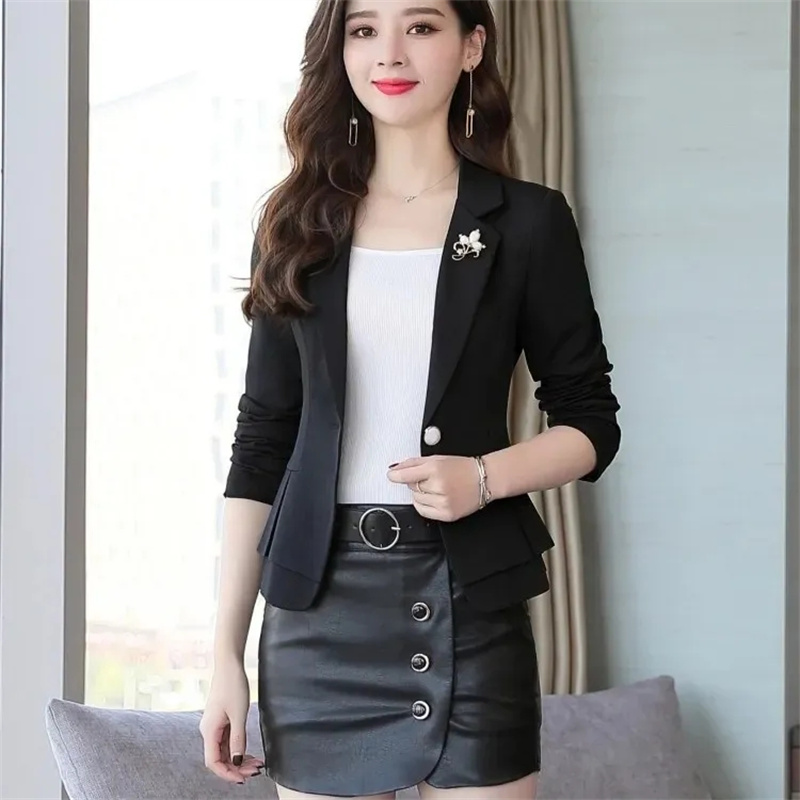 Women Ladies Red Green Beige B - مراجعة Women Formal Wear With Black Blazer وسعره
