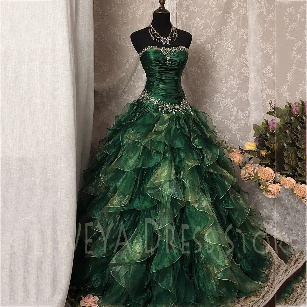 Green Strapless Ball Gown Even - مراجعة Women Formal Event Wear وسعره