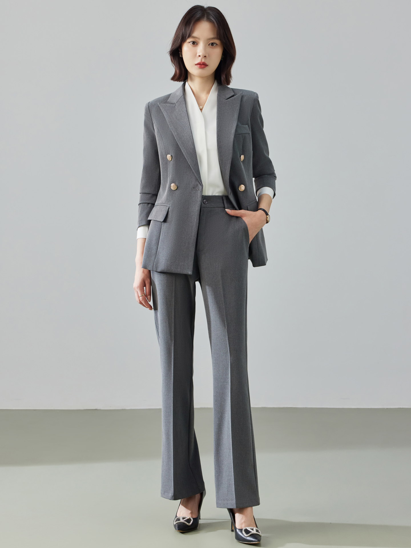Cobalt Blue Suit Set for Women - مراجعة Women Formal Wear For Graduation وسعره