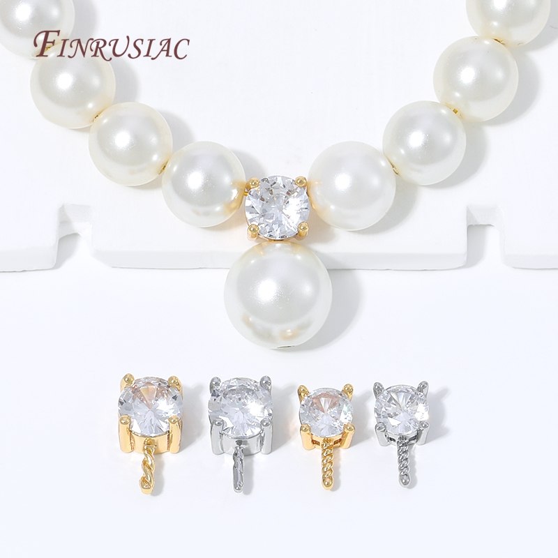 18K Gold Plated CZ Prong Set P - مراجعة Pearl Necklace Set وسعره